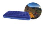 Child Adult Flocked Air Bed Single Inflatable Air Mattress 191x137x22cm