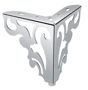 Wholesale 100mm high strong support furniture legs glossy shiny custom metal sofa legs SL-239 from china suppliers