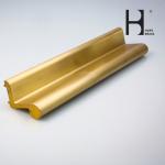 Golden Corrosion Resistant Solid Brass Hinges SGS Certification For Door