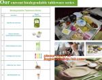 biodegradable corn starch plastic round food tray, Eco-friendly corn starch