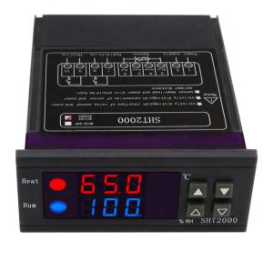 Wholesale Dual Digital Temperature Humidity Controller AC 110V 220V Thermostat Humidistat Therometer Hygrometer from china suppliers