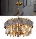 Anti Corrosion Smoked Glass Modern Crystal Chandelier AC110V- 240V