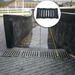 Anti-Slip 600mm Manhole Rubber Cover mats With High Quality Sidewalk Drain Grate