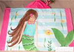 60*120cm Lightweight Hooded Poncho Towels For Children Easy Dry