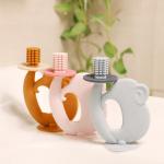 Silicone Baby Teether BPA Free Soft Texture Soothes Sore Gums Teething Relief