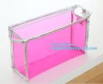 Makeup pvc Cosmetic Pen Pencil Case Coin Purse buttons, Zippered Makeup Bag
