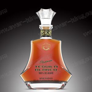 Wholesale Elegant Shape Tequila Brandy Glass Bottle With Cork Top from china suppliers