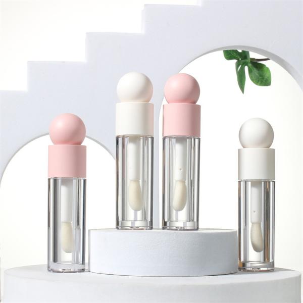 Cosmetic bottle for Lip Balm Round Empty Crown Plastic Lip Gloss Oil Packaging