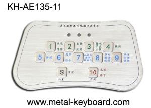 Wholesale NEMA4x 30mA Stainless Steel Kiosk Keyboard PS2 USB Vandal Proof Keypad from china suppliers