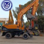 Hyundai 21 Ton Excavator Used 210W-9 Hydraulic Wheel Excavator