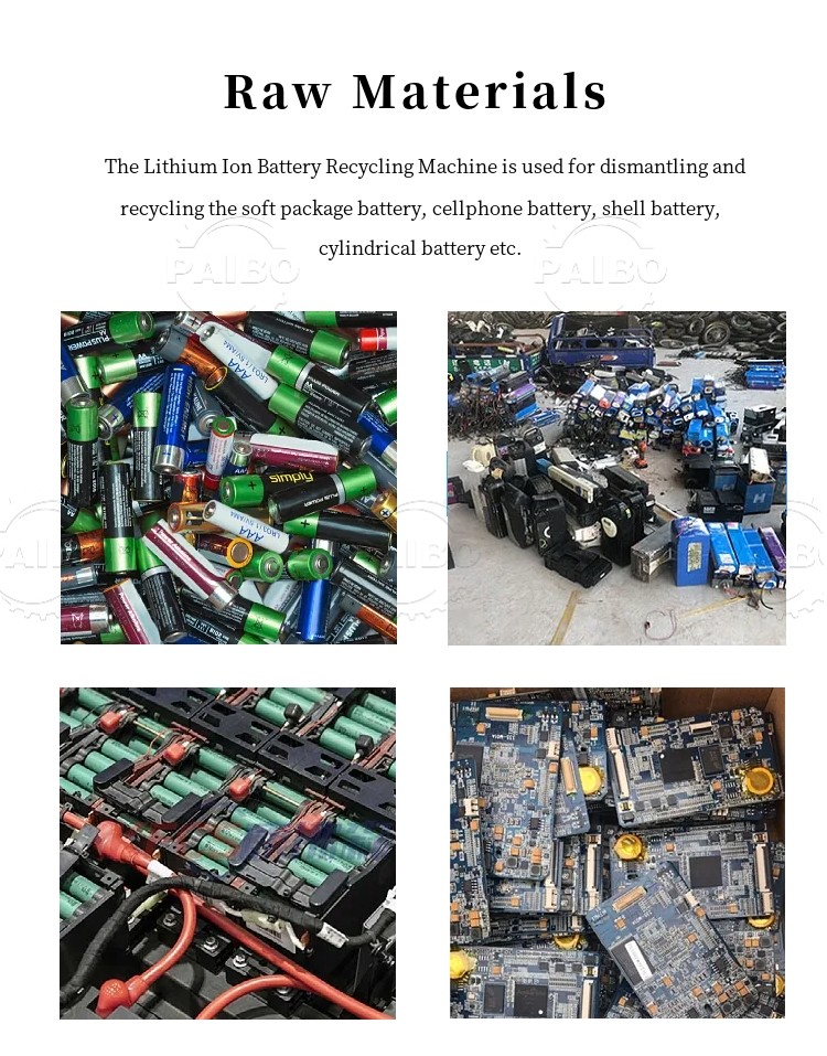 120KW Lithium Ion Battery Recycling Machine The Ultimate Solution for Metal Recycling