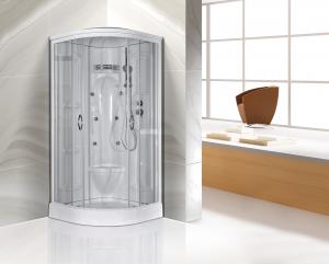 Wholesale Transparent Glass Corner Shower Cabins , Corner Entry Shower Enclosure from china suppliers