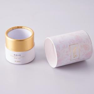 Wholesale Wholesale Biodegradable Gold Foil Cardboard Cylinder Gift Tube Box Packaging For Cosmetic from china suppliers