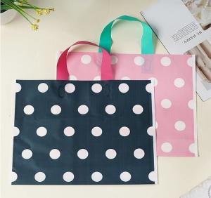 Wholesale Custom logo HDPE / LDPE patch handle die cut plastic shopping bag for carrying bread,Die Cut Handle Shopping Bag bagease from china suppliers