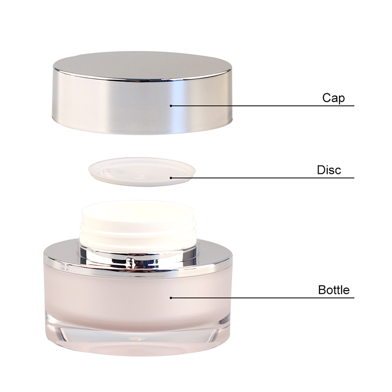Fashion oval shape acrylic cosmetics jar 50g acrylic cosmetic jar 30g cosmetic acrylic cream jars