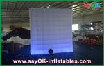 Advertising Booth Displays White Curtain Lighting Inflatable Photo Booth 210D