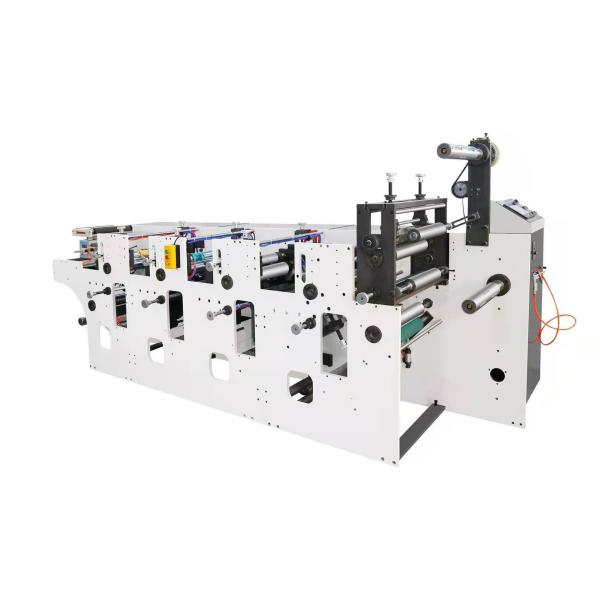 4 Color Flexographic Printing Machinery 210mm With Web Guide System