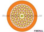 Customized Distribution Optical Fiber Cable , 48 Core Fiber Optic Cable OS1 OM1