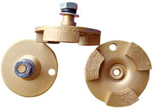 Wholesale Fan 3 Segment Diamond Grinding Disc , Alloy Metal Concrete Grinding Wheel from china suppliers