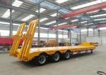 BPW Axle 3 Axle 4 Axle 150ton 40ft Low Bed Semi Trailer