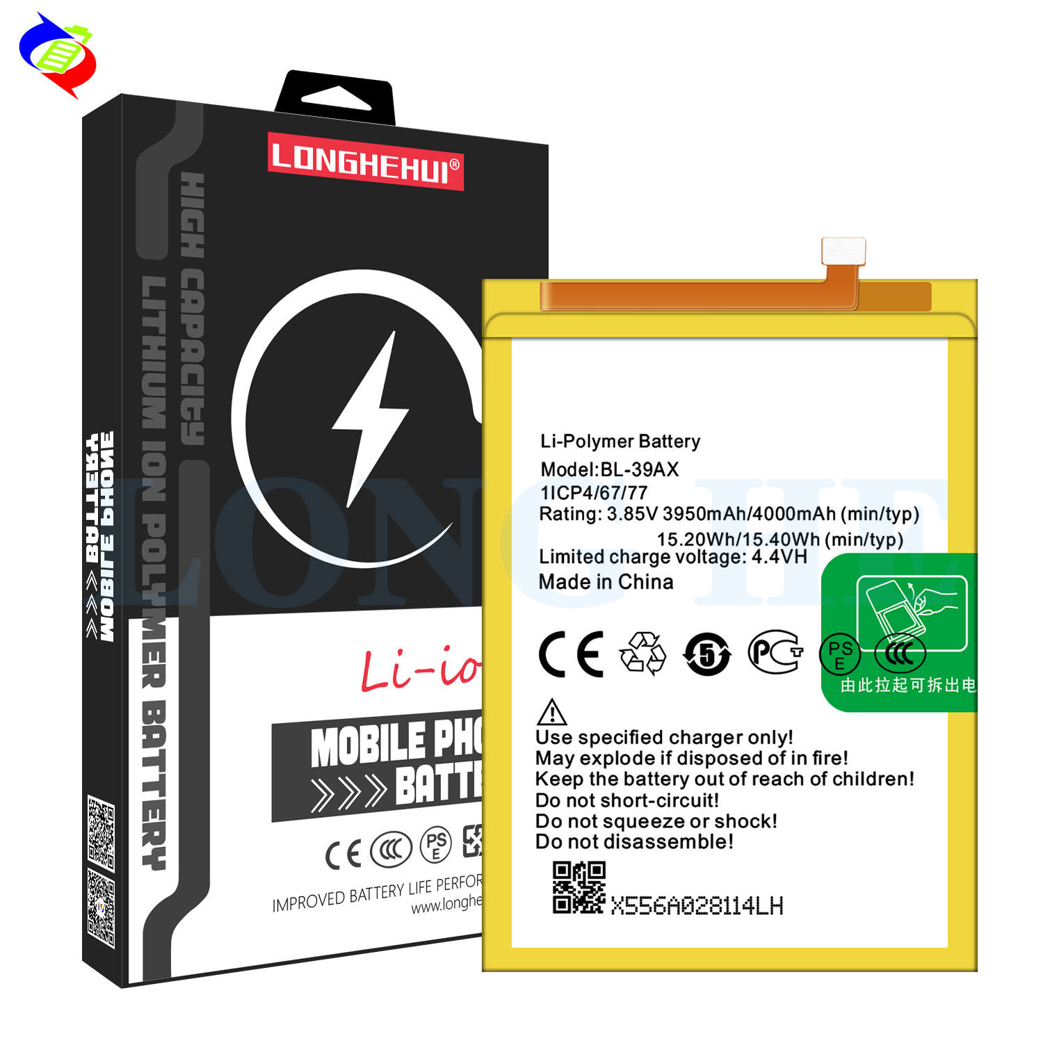 Rechargeable Batteries 100% BL-39AX Li-ion Polymer Replacement Battery For Infinix X557