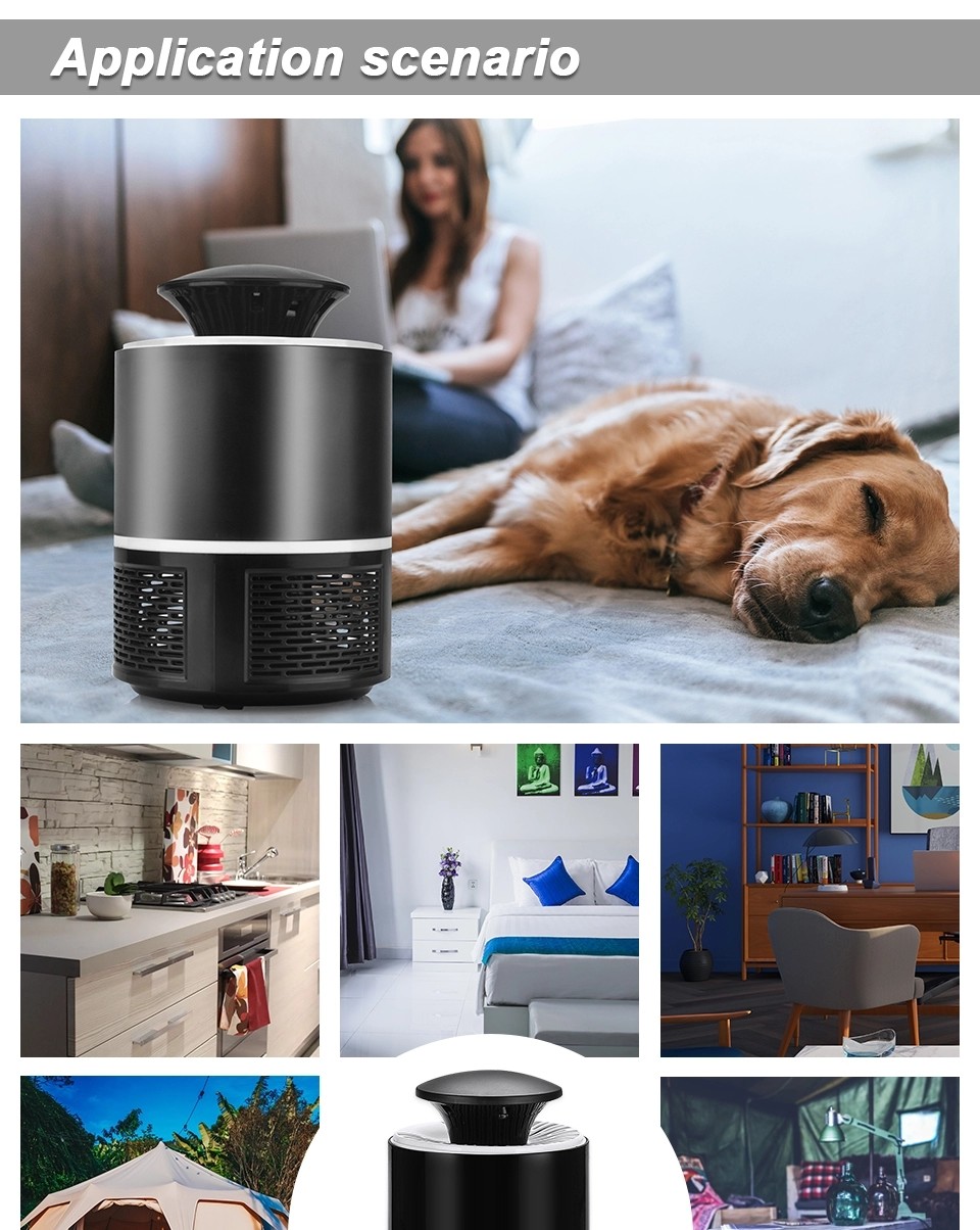 hot sales design USB professional pest control mosquito killer lamp plastic electric fly killer with wave light