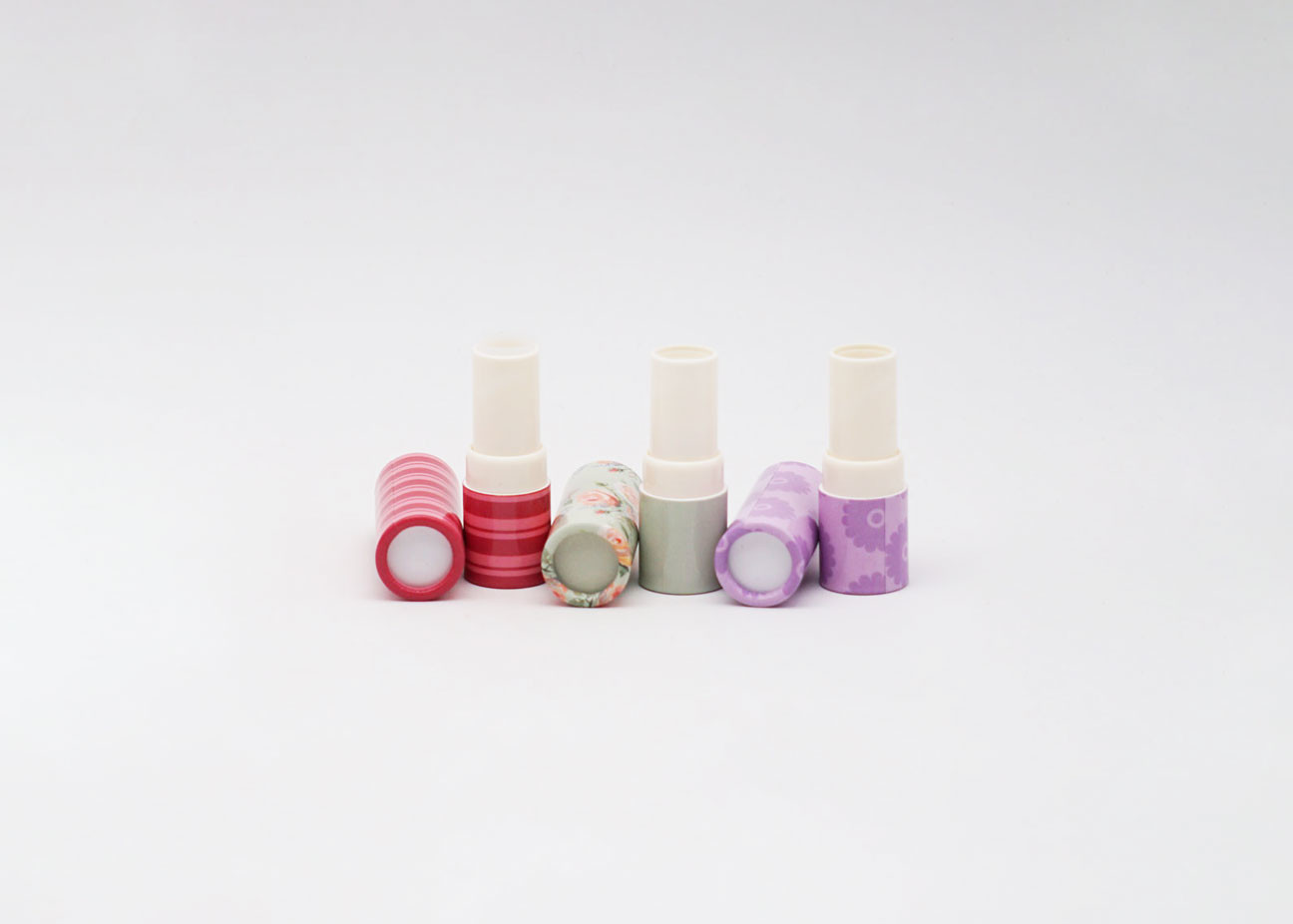 3.5g Paper Refillable Lip Balm Tube Private Label Empty Lipstick Tube