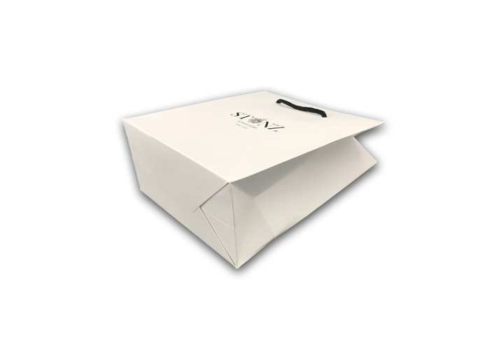 Luxury Recycled Kraft Jewelry Shopping Bags Customized Logo Printing