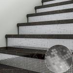 PVC Mosaic Peel And Stick Wallpaper Hotel 3D Mosaic Wallpaper Self Adhesive