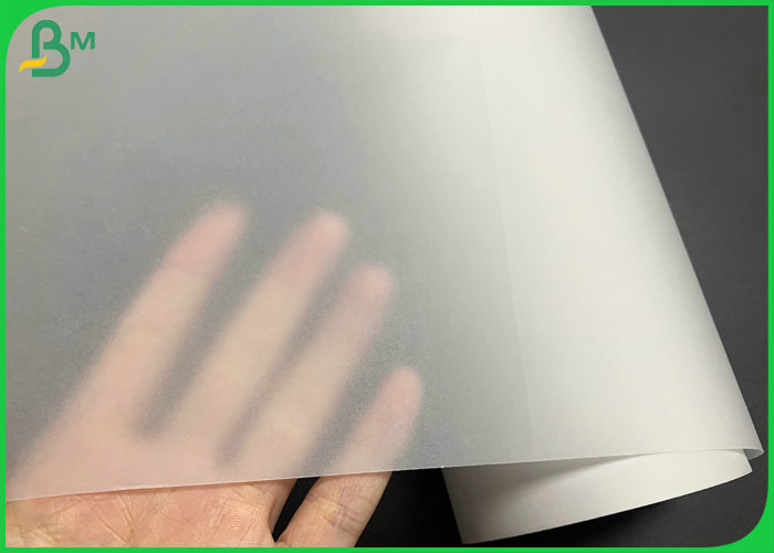 High Stiffness 600mm Roll 90gsm Transparents Paper For Making Shopping Bag 