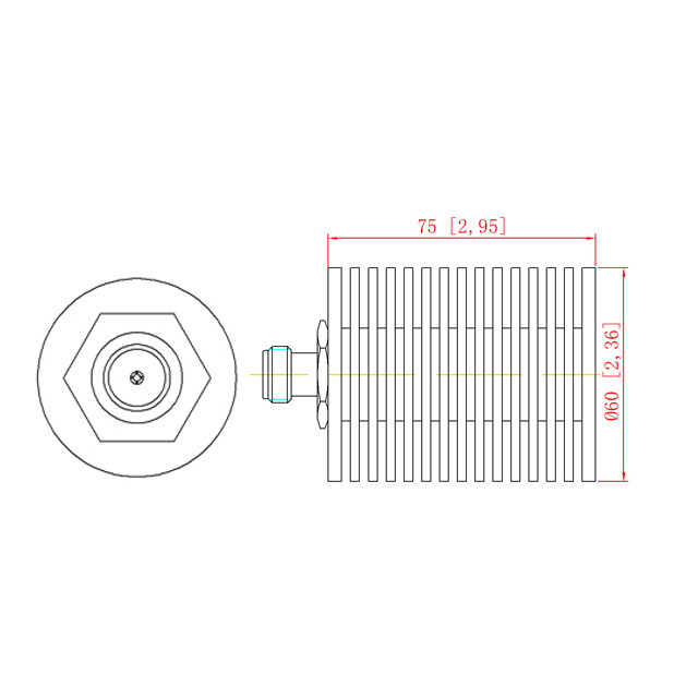 DC-6GHz 50W Dummy Load / Termination Load N Female