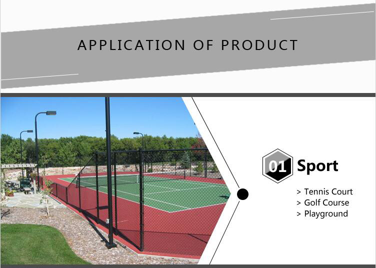 3.15mm Wire 4ft Height Steel Chain Link Fencing With Expanded Mesh