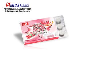 Wholesale Custom Round White Functional Candy Multi Mineral Sour Cherry Candy from china suppliers