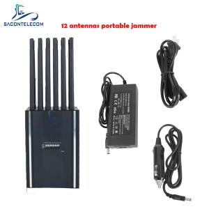 Wholesale Portable Cell Phone Jammer Blocker 12 Channels 12w America Type Europe Type from china suppliers