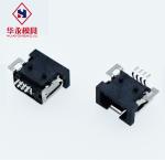 Waterproof 4 Pin Female SMT Micro USB Socket Connector
