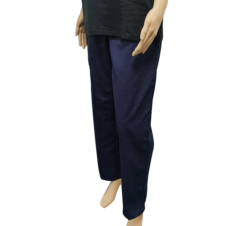 Polyester Cotton Carbon Fiber ESD Antistatic Trousers For Industry
