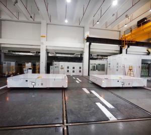 Wholesale 40 Tons Dual-Cart-Linked Automated RGV Rail Transfer Cart from china suppliers
