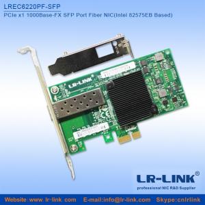China LREC6220PF-SFP PCIe x1 1000Mbps 1G SFP Port Fiber Lan Card (Intel chipset) on sale