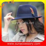 4190369 Sun Accessory customized winner England style fashion wool felt fedora