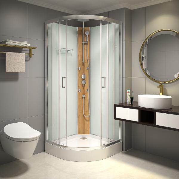 Bamboo Custom Quadrant Sliding Door Shower Cubicles,low tray 900*900*2250mm