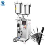 20L Tank Vertical Lipgloss Mascara Filling Machine Dual Nozzle