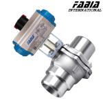 Pneumatic High Pressure Ball Valve Two Piece Stainless Steel Industrial Ball