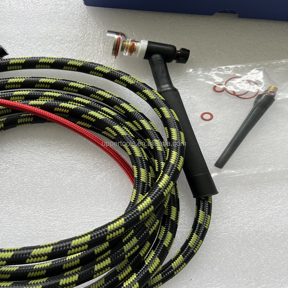 Flexible Torch Head 10-25EU Plug TIG Welding Set with 4M Cable 5 Pole Connector 150A