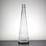 Clear Glass Tall Thin Beverage Bottle for Long Neck White Spirit and Fruit Wine