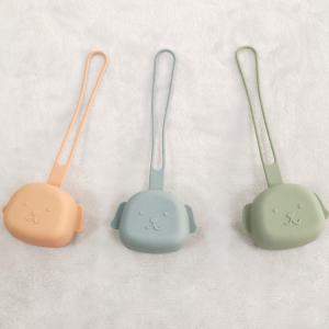 Wholesale Puppy Shaped BPA Free Food Grade Silicone Dummy Case Suitable For Dishwasher from china suppliers
