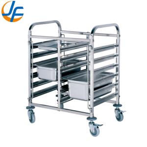 Wholesale Cheap 4 Wheels Removeable Stainless Steel Trolly from china suppliers