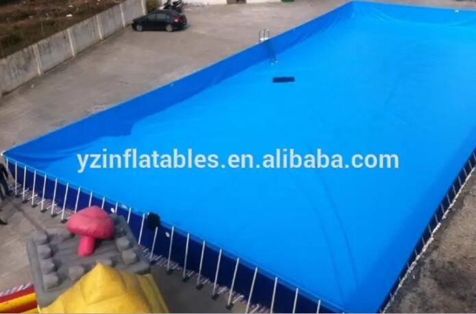 Double Stitching Above Ground Swimming Pools With Repair Kits For Parks Inflatable Swimming Pool