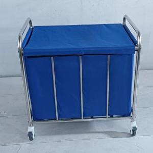 Wholesale Stainless Steel Medical Waste Trolley For Hospital Morning Nursing Clothes Patient Room Cleaning from china suppliers