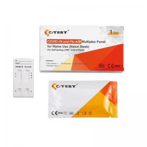 China CE SARS-CoV-2 Influenza AB Rapid Test Nasal Swab Covid 19 Antigen Test Kit on sale