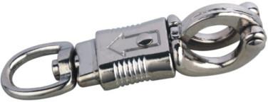 Quick Release Round Eye Nickel Plated Panic Snap for Animals, Cross & Trailer